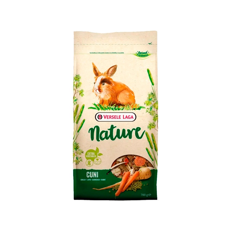 ALIMENTO SECO CONEJOS COBAYOS 700 GR NATURE VERSELE LAGA - 1