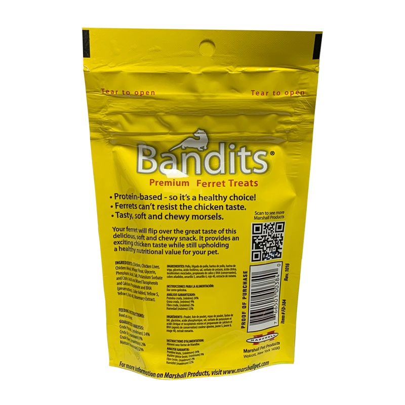 SNACK MARSHALL BANDITS PARA HURON SABOR POLLO 85 GR - 2