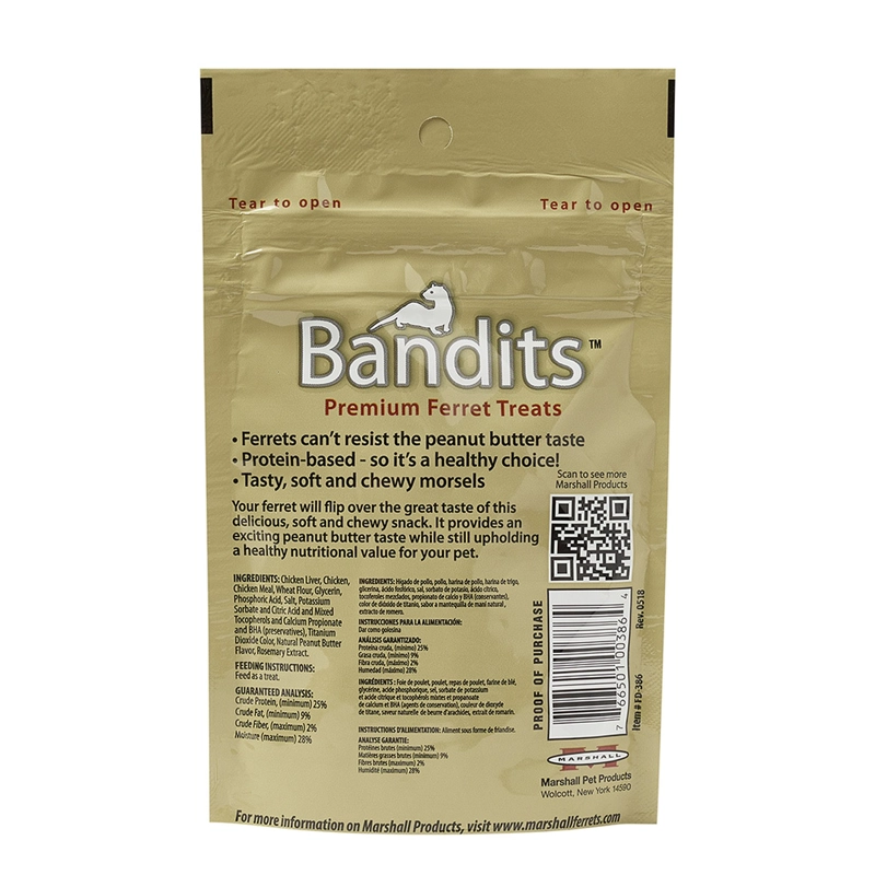 SNACK MARSHALL PARA HURON BANDITS MANTEQUILLA DE MANI 85GR - 2