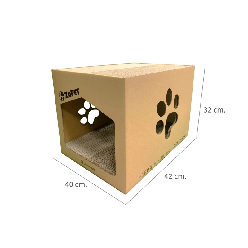 RASCADOR GATOS ZUPET CAT HOME 2 EN 1 - 3