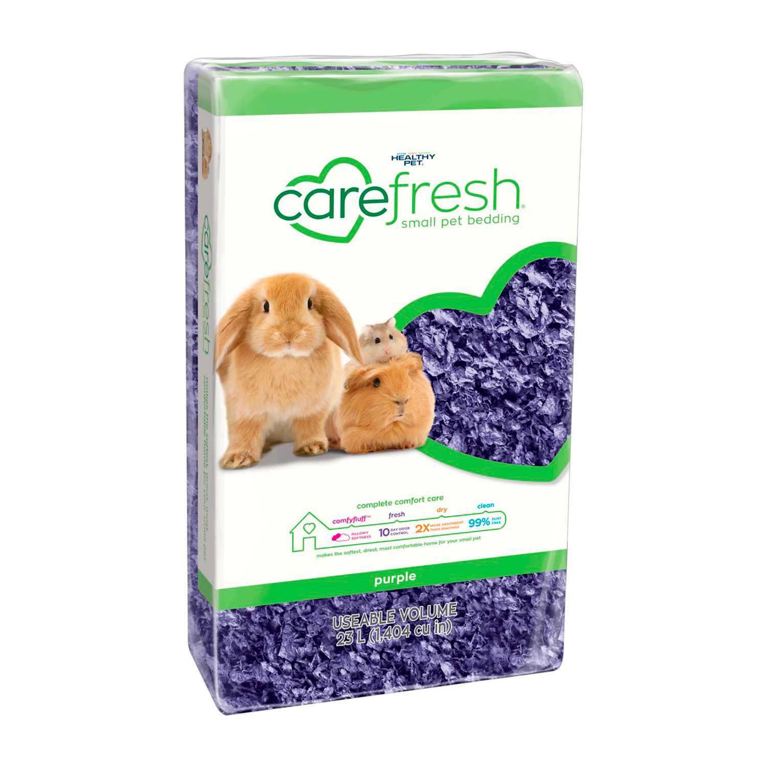 SUSTRATO CONEJOS COBAYOS HEALTHY PET CAREFRESH 10 L MORADO - 1