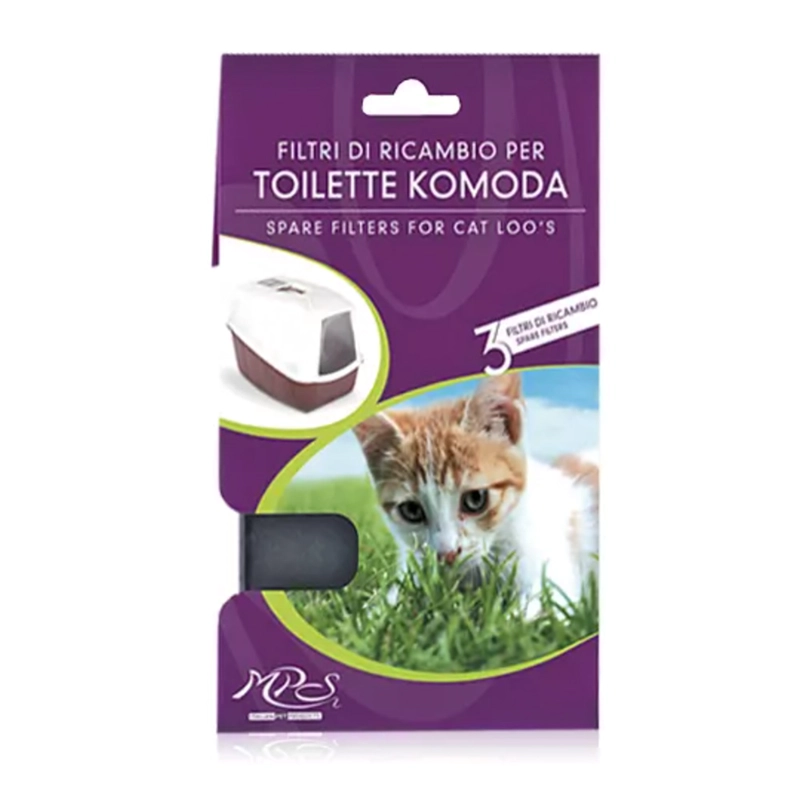 FILTRO GATOS MPS CARBÓN BANDEJA SANITARIA KOMODA - 1