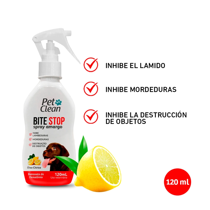 SPRAY ANTI MORDEDURAS BITE STOP - 120 ML PETCLEAN - 4