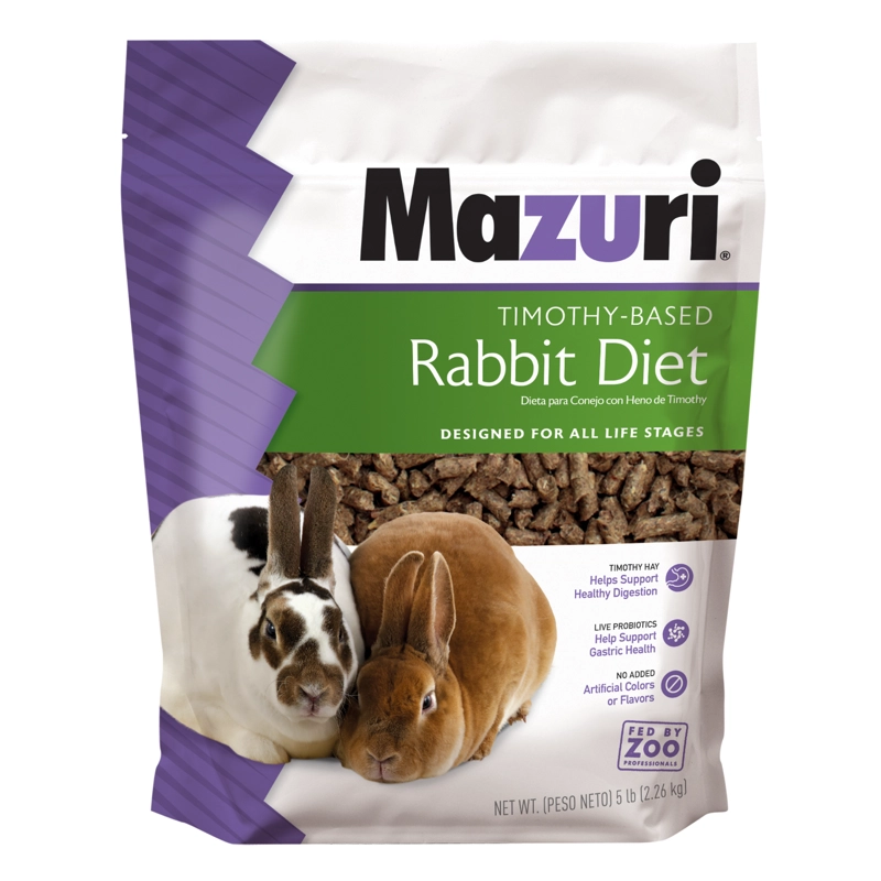 ALIMENTO SECO CONEJOS COBAYOS MAZURI 1 KG TIMOTHY DIET - 1