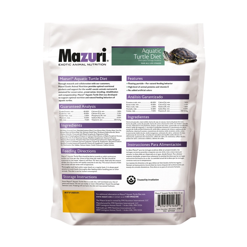 ALIMENTO SECO TORTUGAS ACUATICAS MAZURI 340 GR - 5