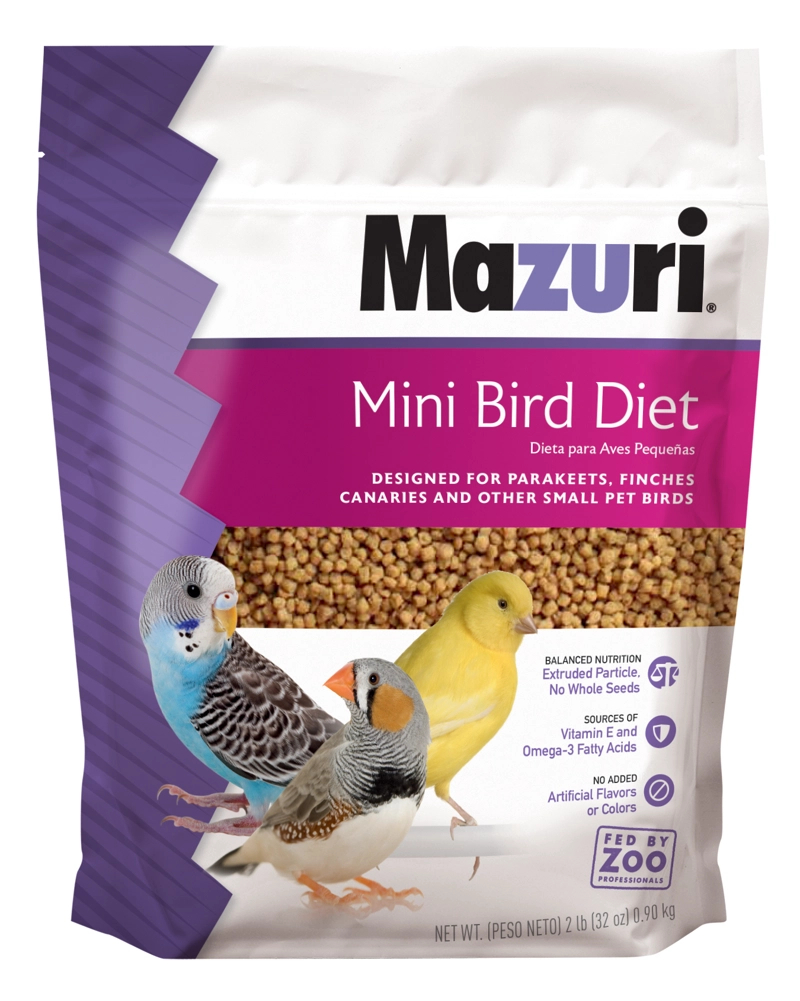ALIMENTO SECO AVES MAZURI 900 GR MINI - 1