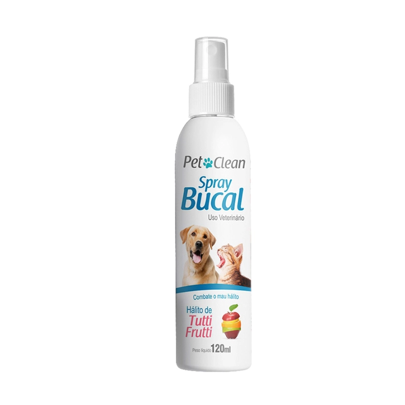 CUIDADO DENTAL PERROS GATOS SPRAY BUCAL SABOR TUTTI FRUTTI 120 ML - 1