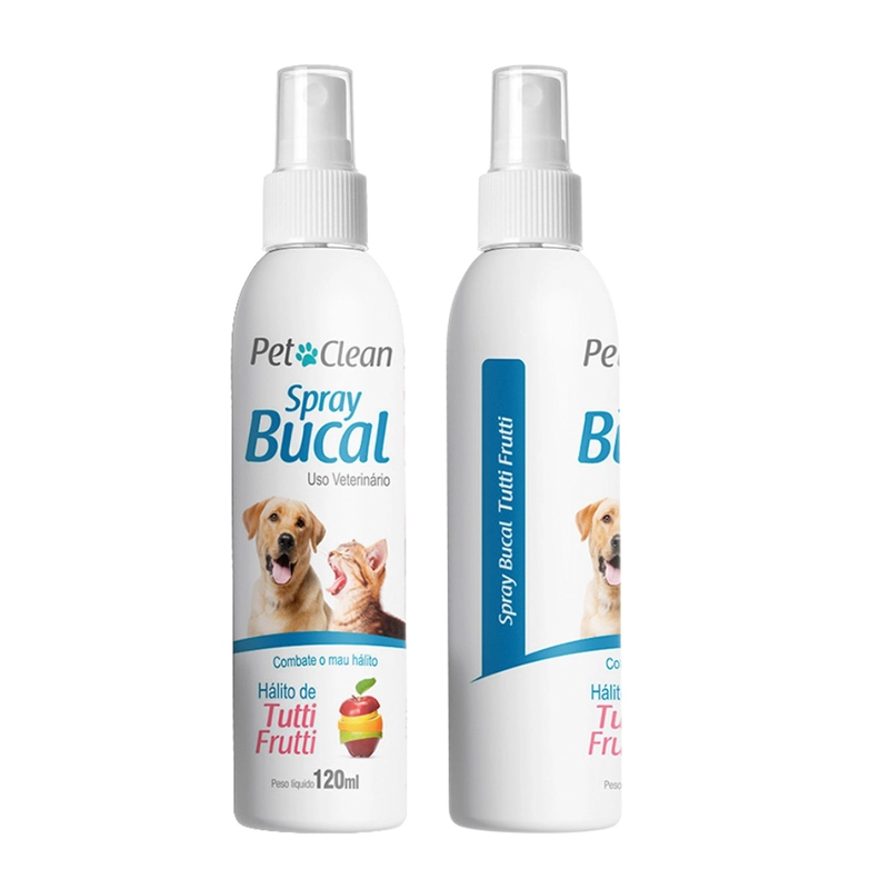 CUIDADO DENTAL PERROS GATOS SPRAY BUCAL SABOR TUTTI FRUTTI 120 ML - 2