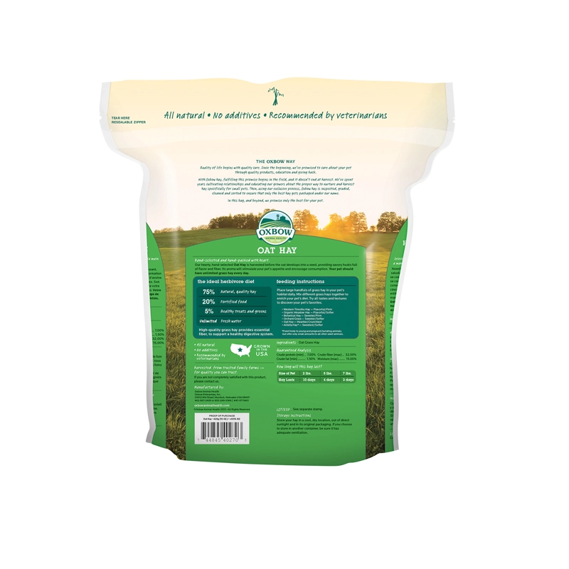 ALIMENTO SECO CONEJOS COBAYOS SABOR AVENA 425 GR HENO OXBOW - 5