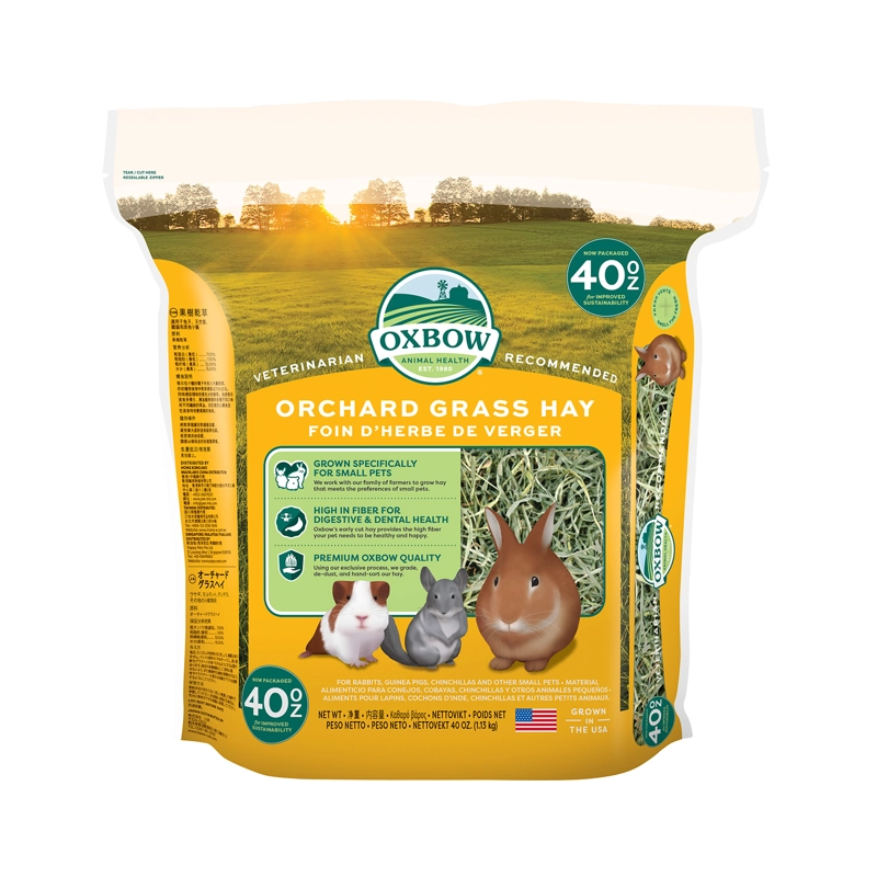ALIMENTO SECO CONEJOS COBAYOS OXBOW 1.13 KG HENO HIERBA HUERTO - 1