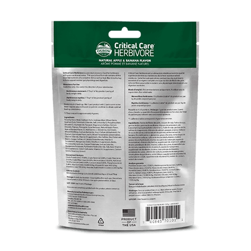 ALIMENTO RECUPERACION OXBOW CRITICAL CARE MAN-BAN141GR - 2