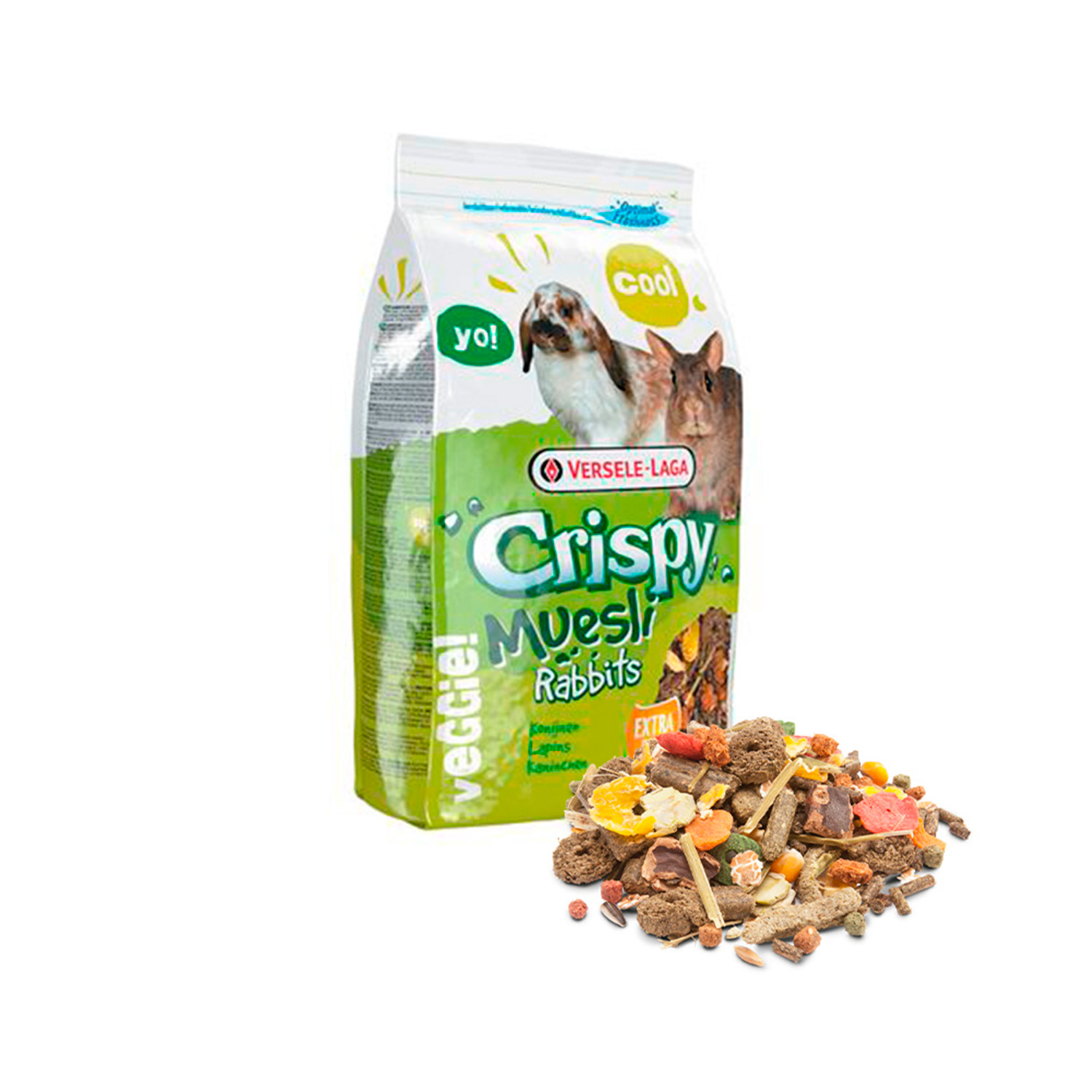 ALIMENTO SECO CONEJOS COBAYOS 2.75 KG VERSELE LAGA CRISPY MUESLI - 6