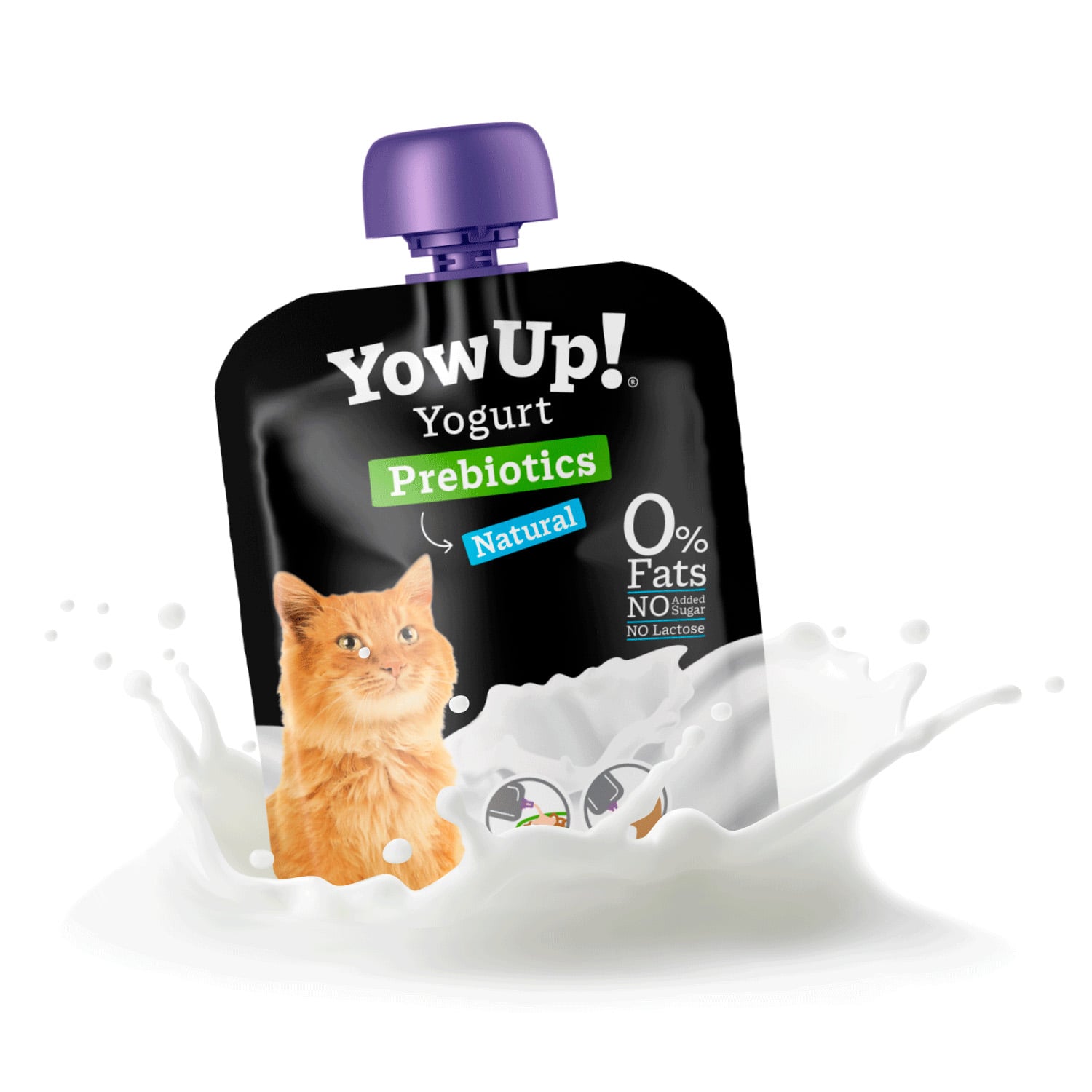 PACK X3 YOGURT NATURAL YOW UP PARA GATO 85 GR - 4