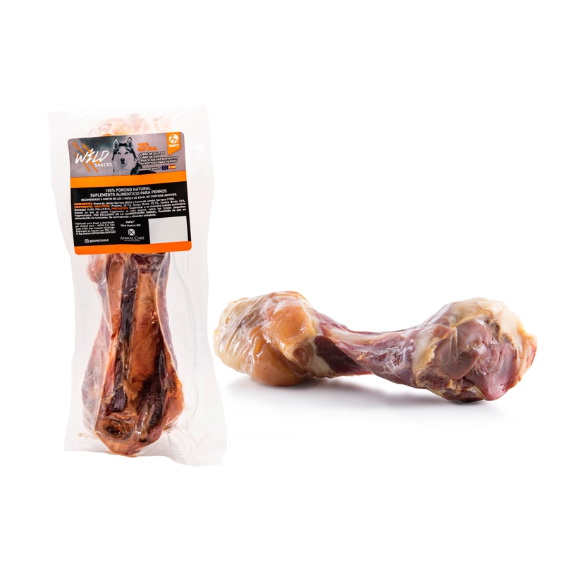 SNACK PERRO - HUESO CODILLO JAMON 24CM X2 WILD - 3