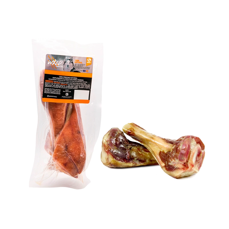 SNACK PERRO - MEDIO HUESO JAMON 13-16CM X2 WILD - 6