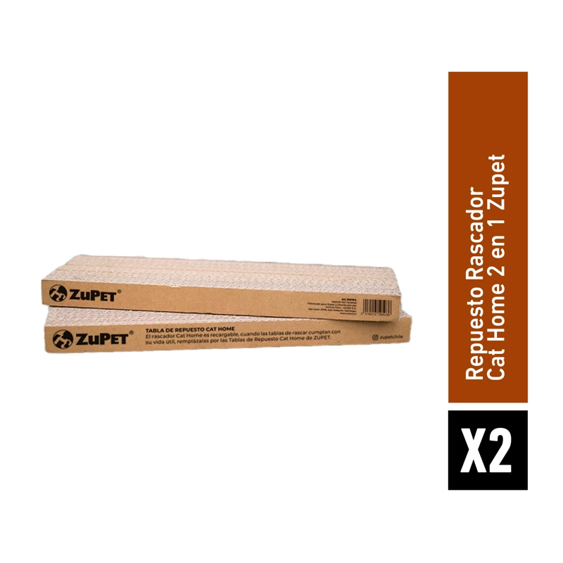 PACK 2 TABLAS REPUESTO PARA RASCADOR CAT HOME ZUPET - 2