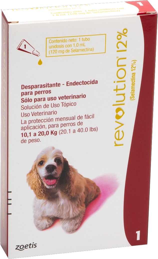 REVOLUTION 12% - 1.0 ML PERRO (10,1 - 20 KG) - 1