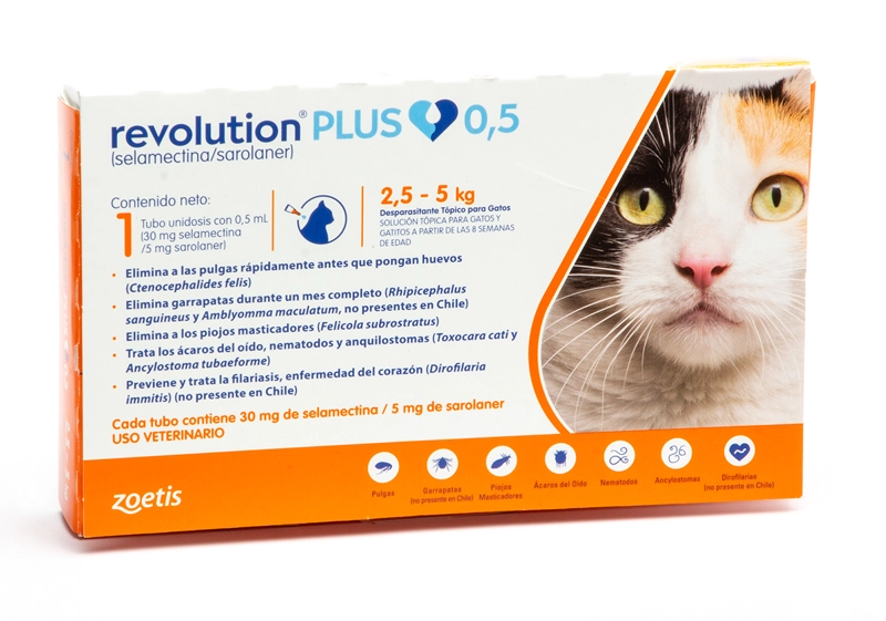 REVOLUTION PLUS - 0.50 ML GATO (2,5 - 5,0 KG) - 1