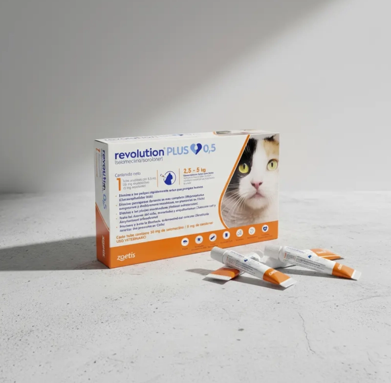 REVOLUTION PLUS - 0.50 ML GATO (2,5 - 5,0 KG) - 2