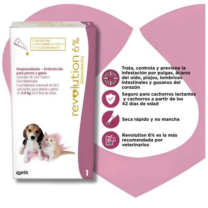 REVOLUTION 6% - 0.25 ML PERRO Y GATO (HASTA 2,5KG) - 4