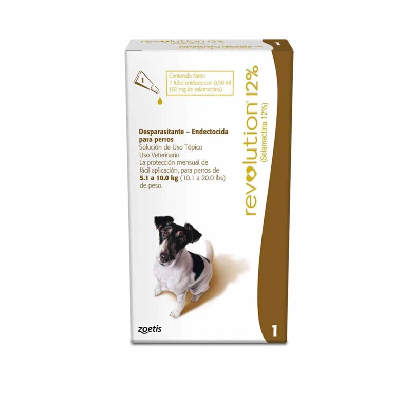 REVOLUTION 12% - 0.5 ML PERRO (5,1 - 10 KG) - 2