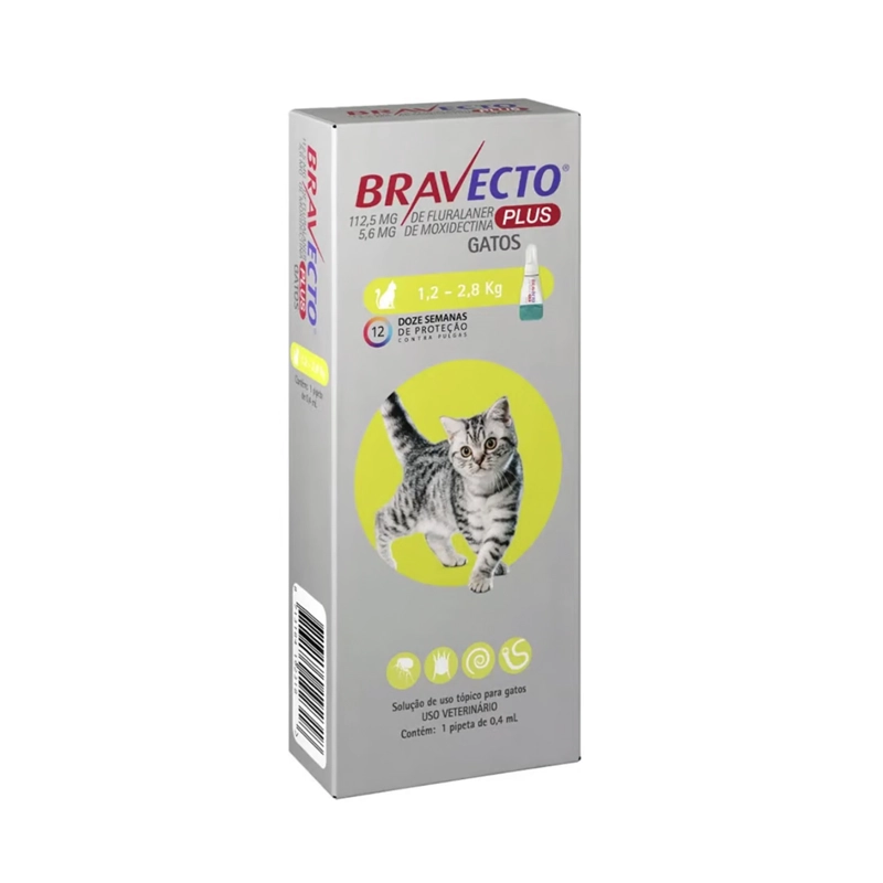 BRAVECTO GATOS PLUS 112,5 MG (1,2-2,8 KG) - 1