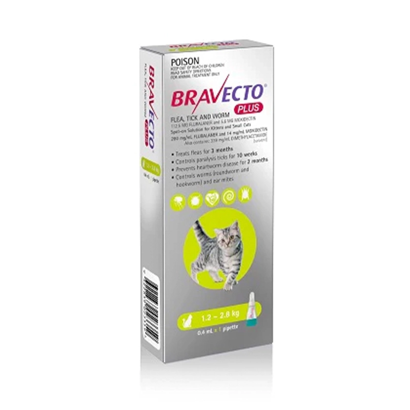 BRAVECTO GATOS PLUS 112,5 MG (1,2-2,8 KG) - 2