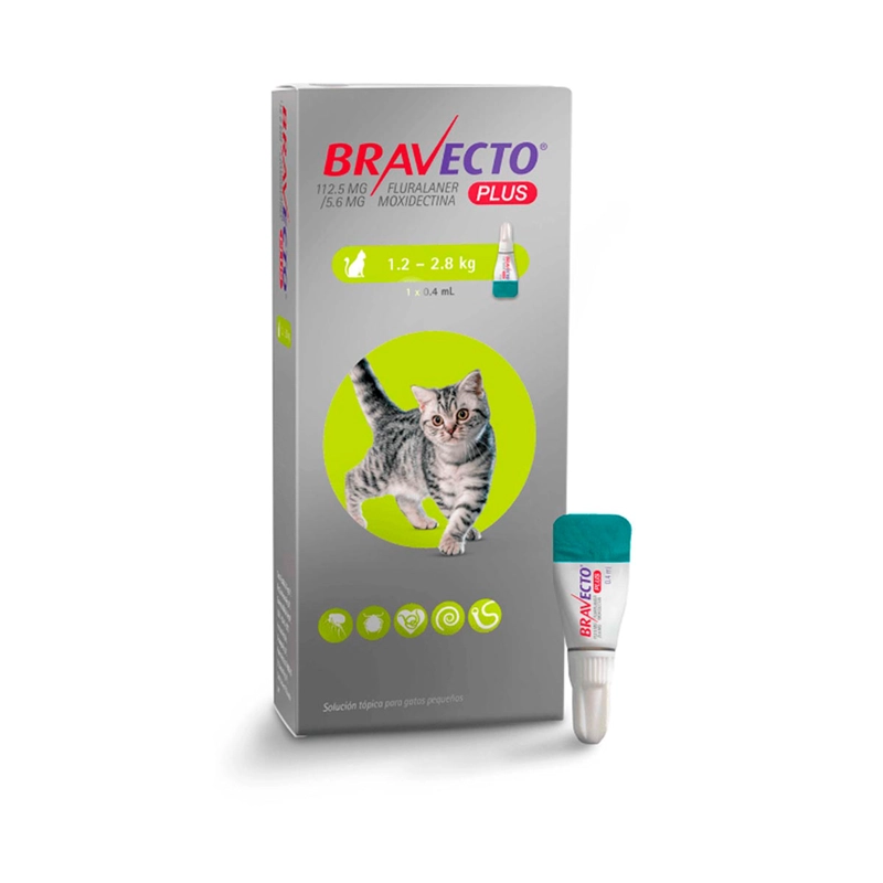 BRAVECTO GATOS PLUS 112,5 MG (1,2-2,8 KG) - 4
