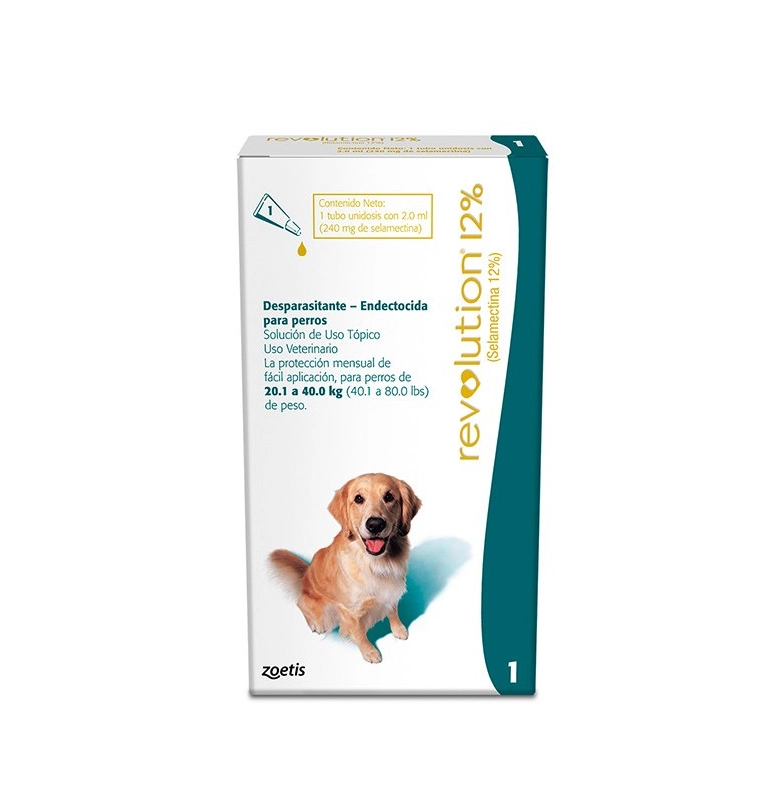 REVOLUTION 12% - 2.0 ML PERRO (20,1 - 40 KG) - 2