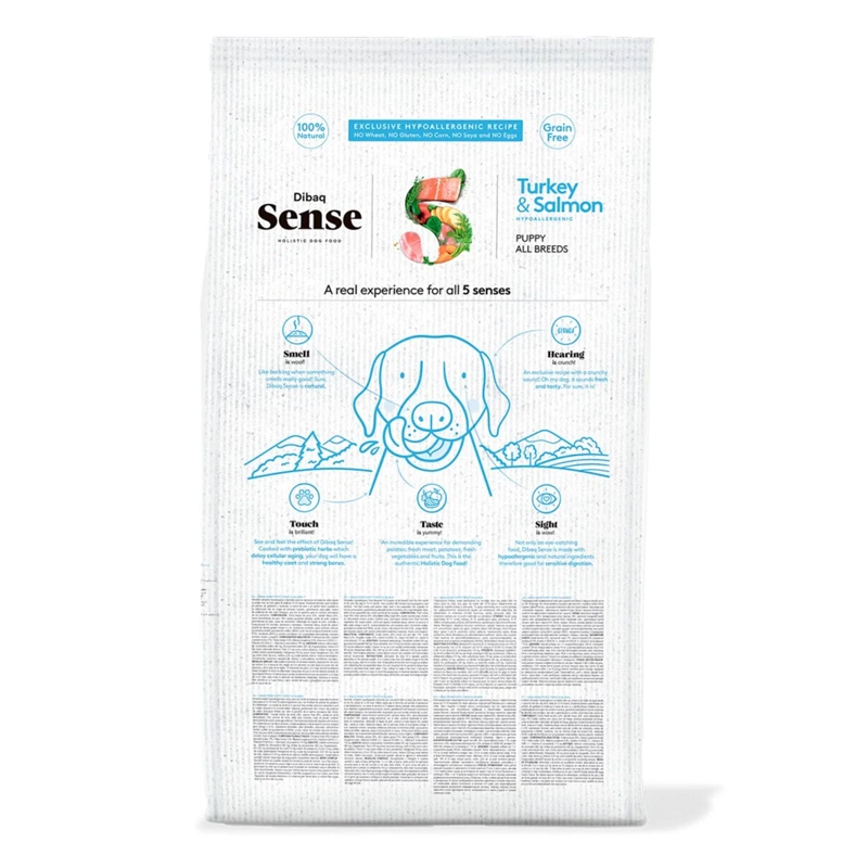 ALIMENTO PERRO CACHORRO PAVO & SALMON 12 KG SENSE - 2