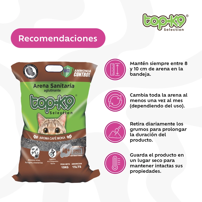 ARENA AGLUTINANTE IONES DE PLATA CAFE MOCKA 10 KG - 2