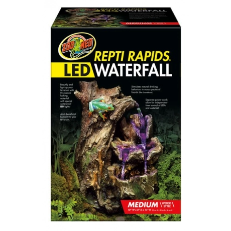 MED WOOD WATERFALL/LED - 2