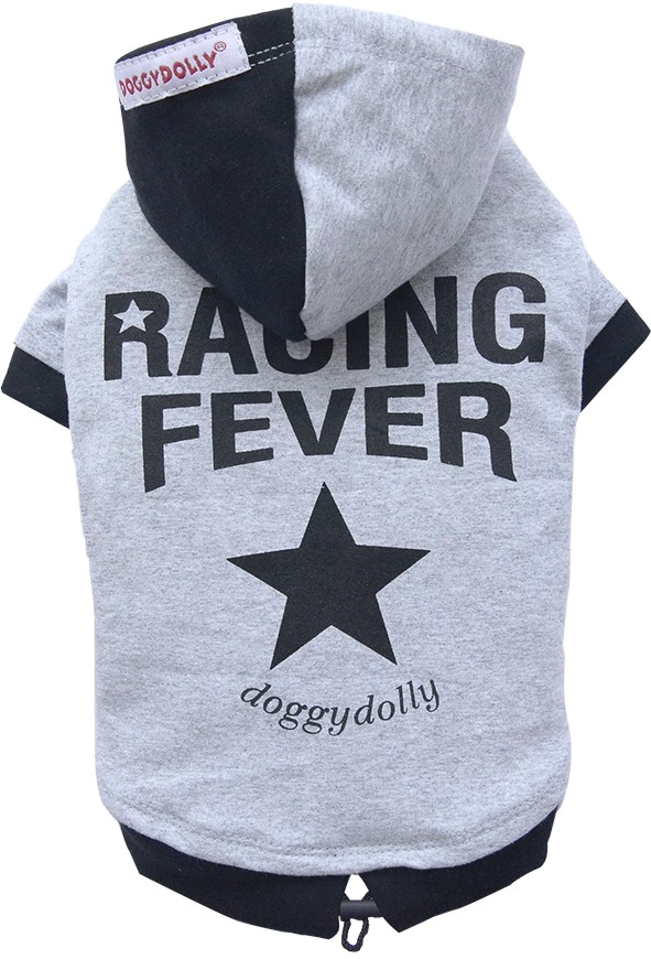 POLERON GRIS RACING FEVER RAZAS GRANDES -L - 2