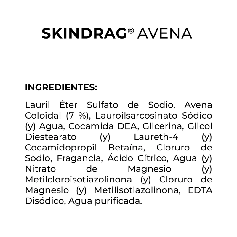 SKINDRAG AVENA SHAMPOO 250 ML - 4