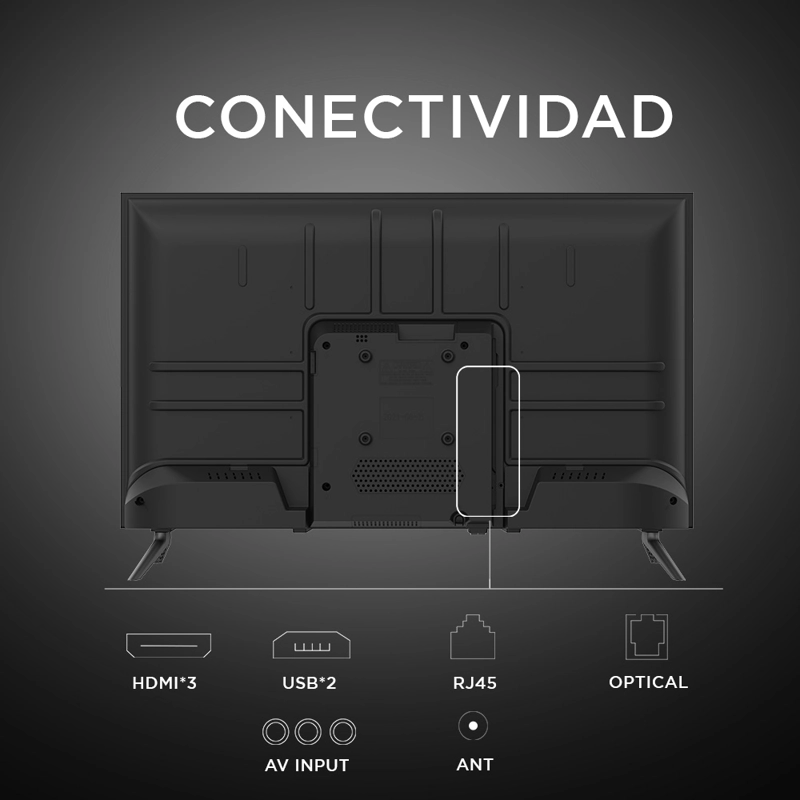 Smart TV Caixun LED 32" HD Roku TV C32V1HR - 3