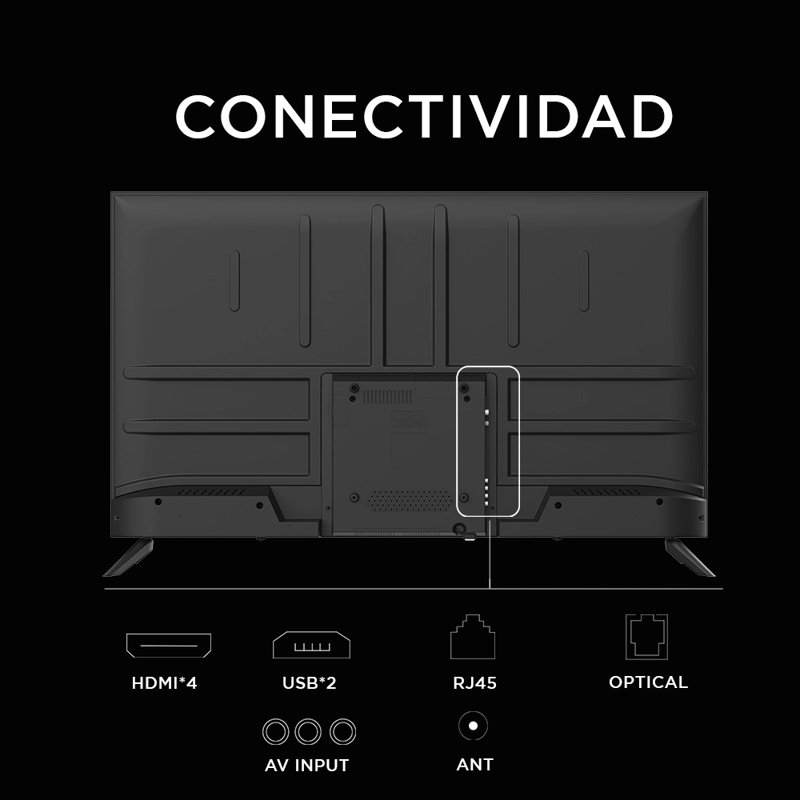 Smart TV Caixun LED 50" UHD 4K Roku TV C50V1UR - 3