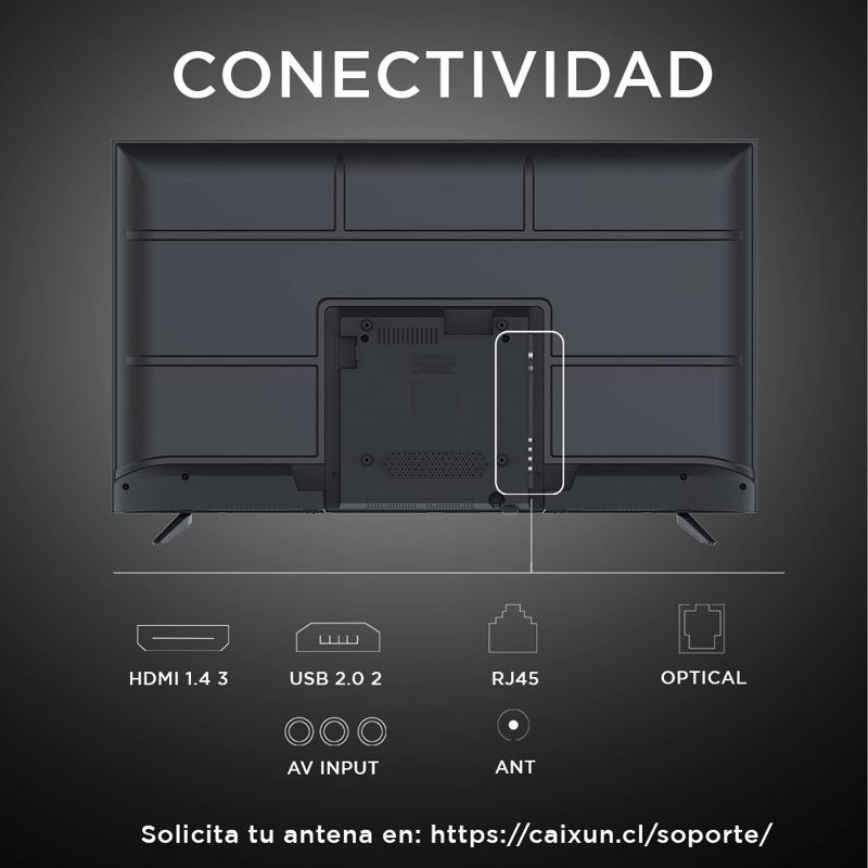 Smart TV Caixun LED 32" HD Google TV C32V1HG - 3