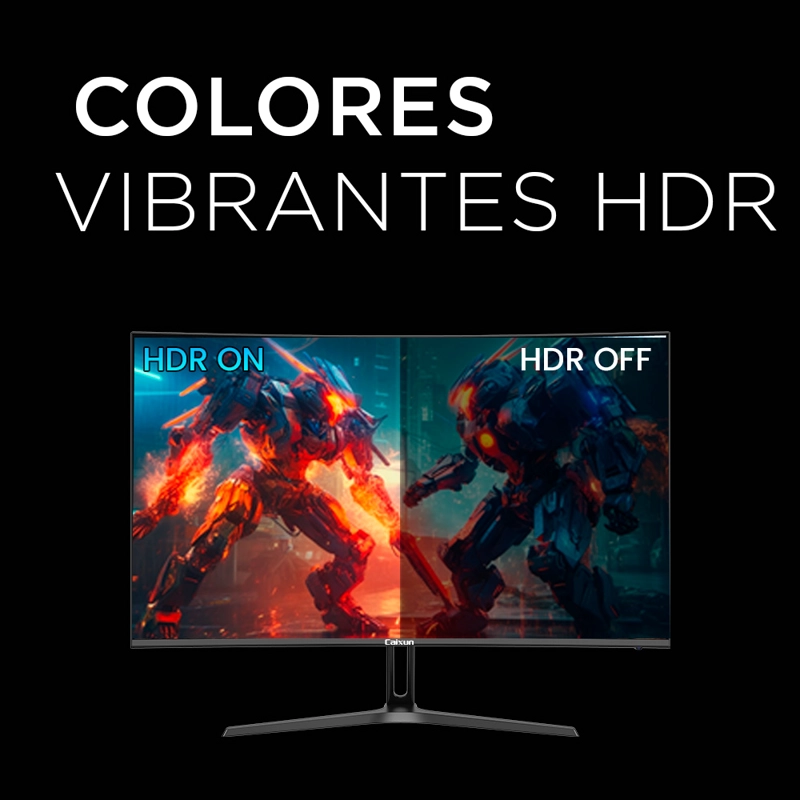 MONITOR GAMER CURVO CAIXUN 27' FHD VA 1500R 240HZ SRGB 128% HDMI 2.1 DP 1MS C27C1F - 7