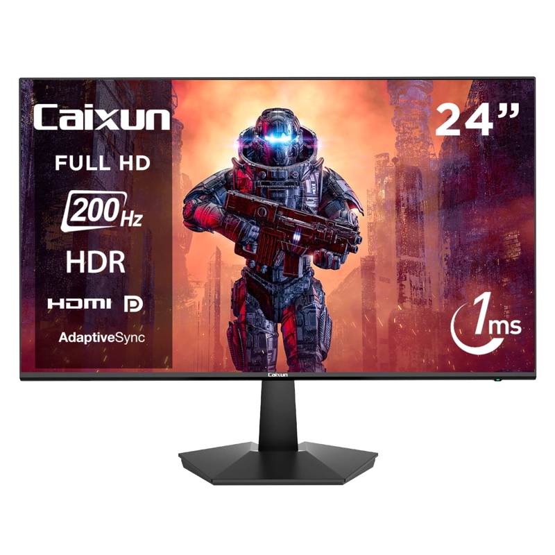 MONITOR GAMER PLANO CAIXUN 24 FHD VA 200HZ HDMI DP 1MS C24X1F - 1