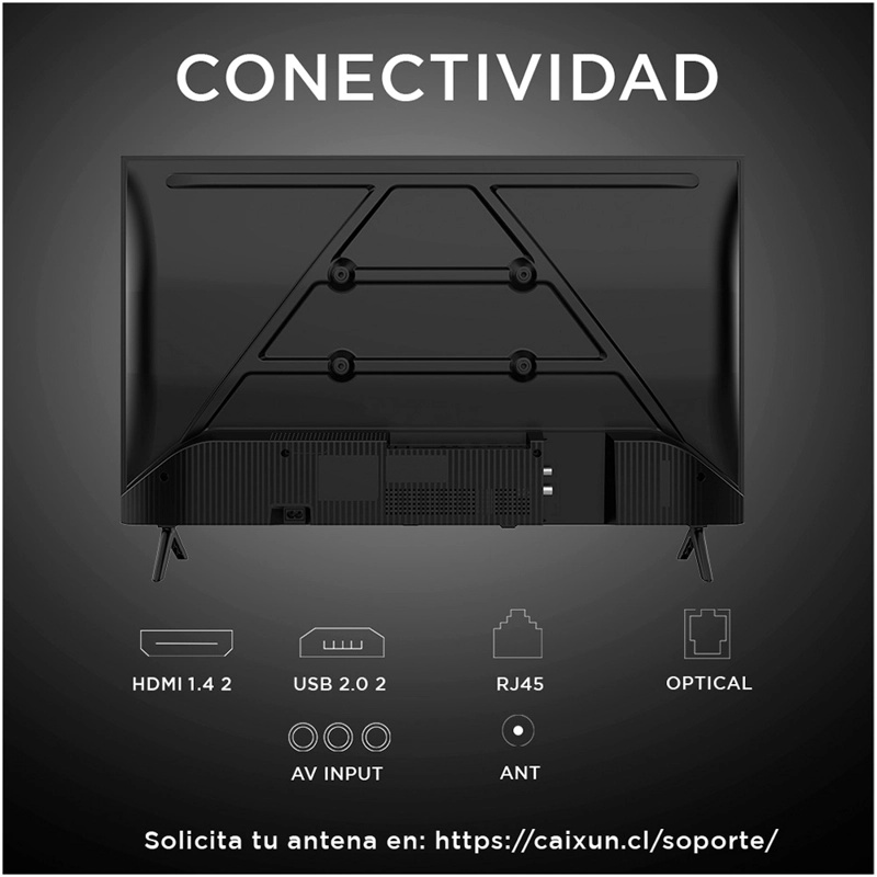 LED SMART TV CAIXUN GOOGLE TV 32' HD C32K1HG - 3