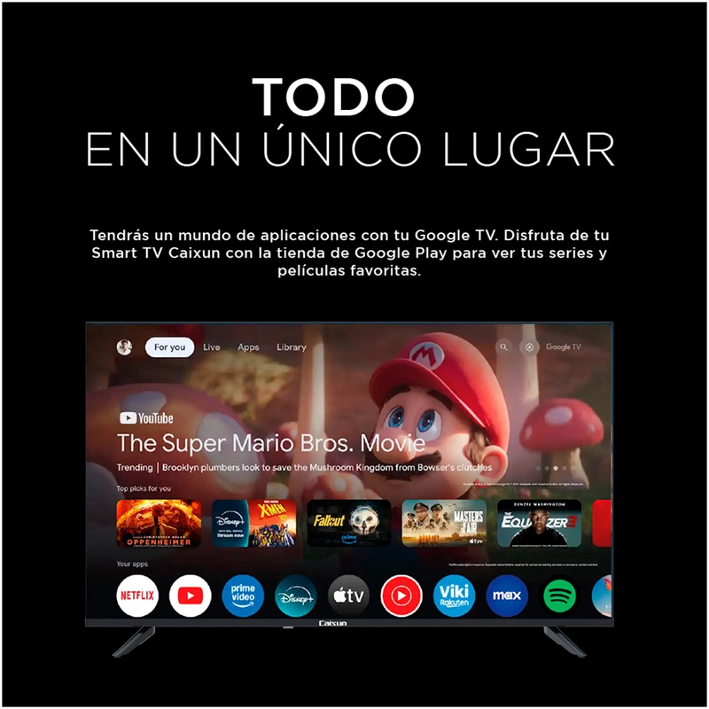 LED SMART TV CAIXUN GOOGLE TV 43' FHD C43K1FG - 2