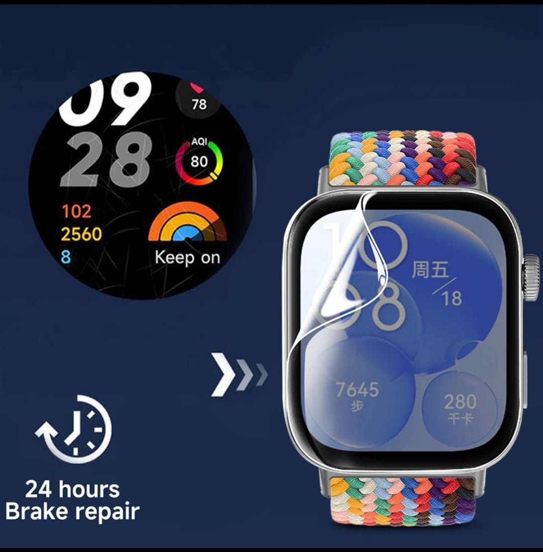PACK 3 LÁMINAS PROTECTORAS HIDROGEL SMARTWATCH HUAWEI FIT 3 - 3