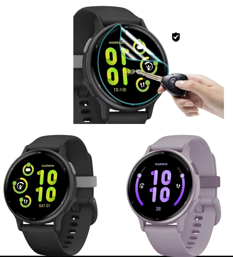 PACK 3 LÁMINAS HIDROGEL SMARTWATCH GARMIN VIVOACTIVE 5 - 1