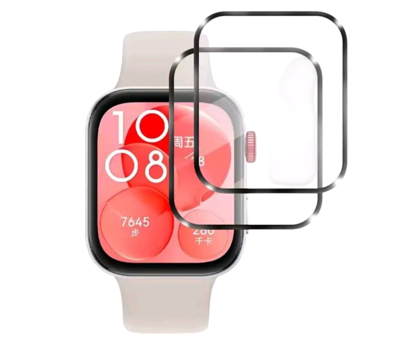 2 CARCASAS PANTALLA VIDRIO COMPATIBLE HUAWEI WATCH FIT3-4-5 - 1