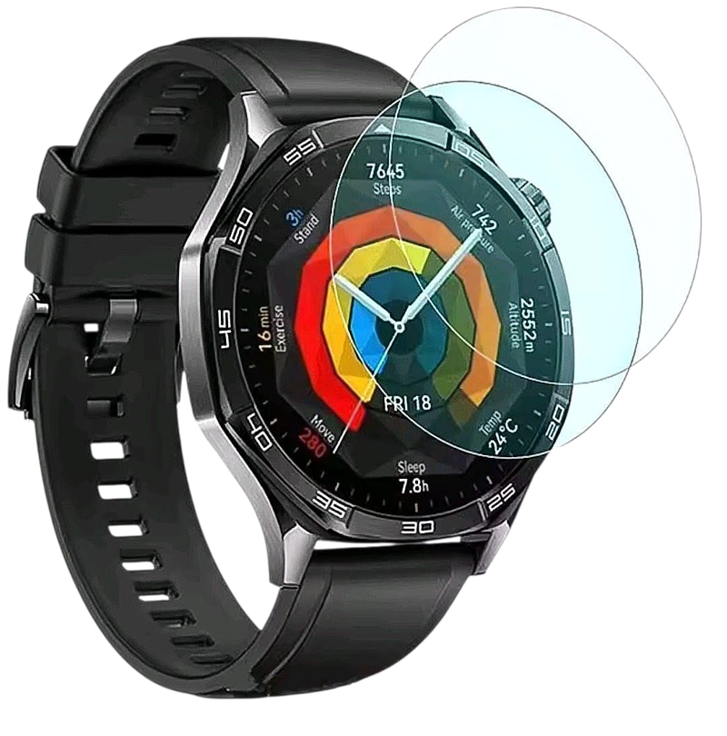 2 LAMINAS 46MM VIDRIO TEMPLADO PARA HUAWEI WATCH GT-6/GT-5 - 1