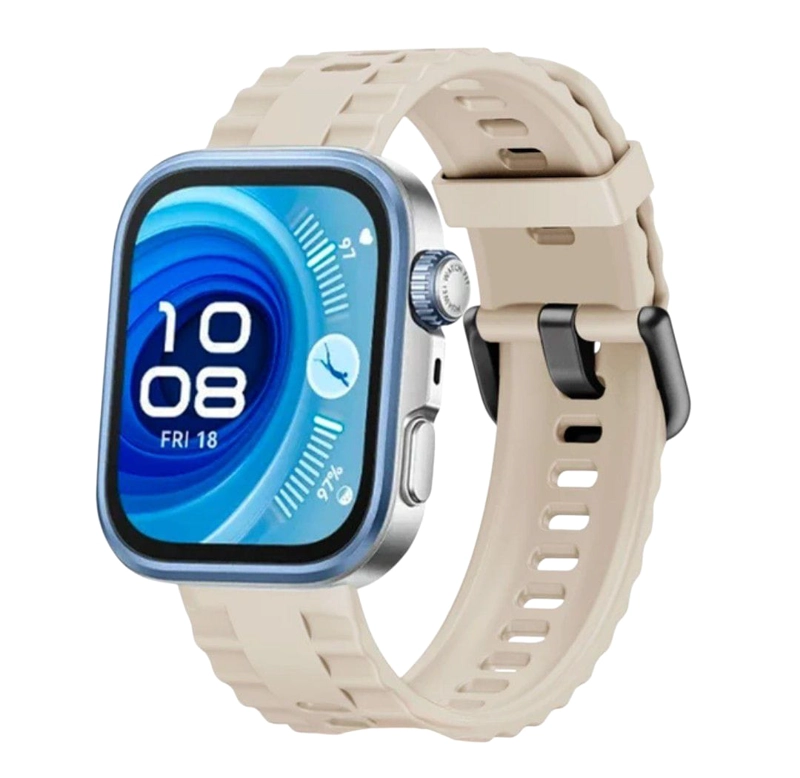 CORREA COMPATIBLE HUAWEI WATCH FIT3-FIT4 Y FIT4-PRO COLORES MARFIL - 1