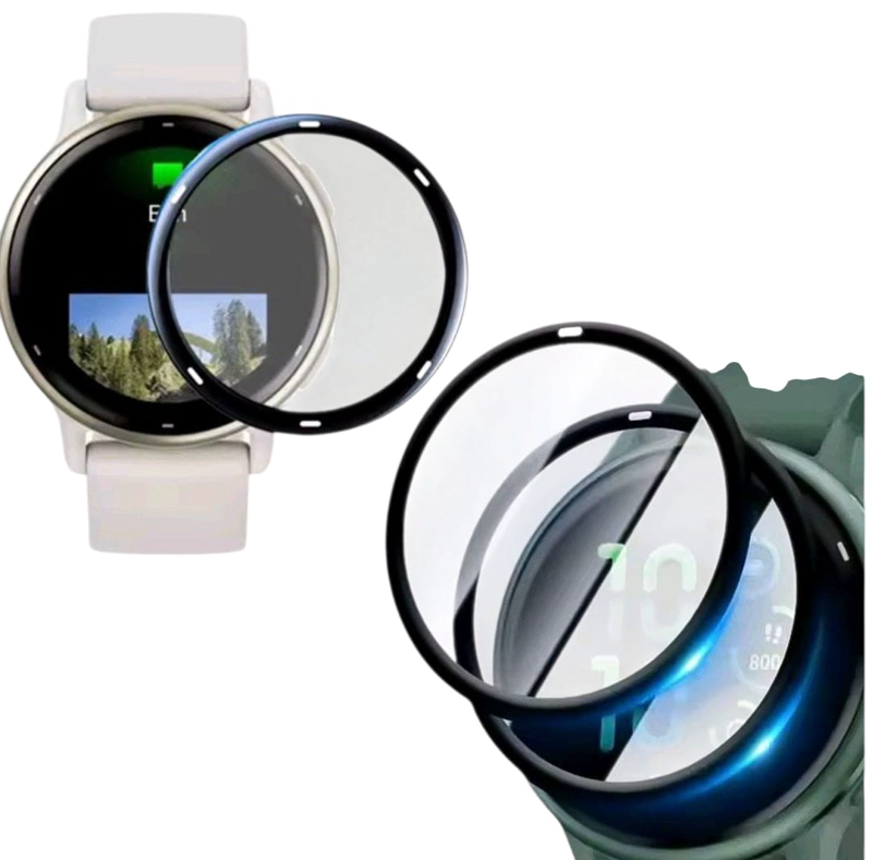 GENÉRICO 2 LAMINAS FIBRA VIDRIO SMARTWATCH GARMIN VIVO ACTIVE5/6