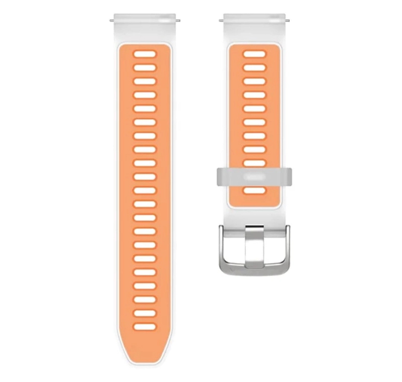 CORREA 20MM BICOLOR COMPATIBLE GALAXY/HUAWEGT/GARMIN 2 CM NARANJA - 2