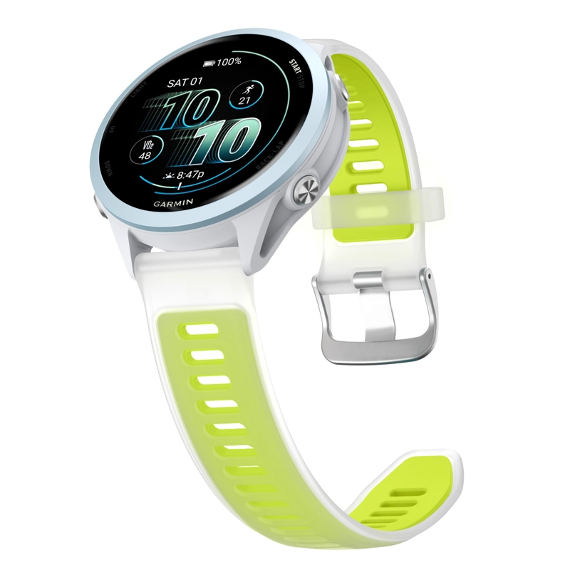 CORREA 22MM BICOLOR COMPATIBLE HUAWEI GT/GARMIN/GALAXY 2.2 CM VERDE LIMA - 3
