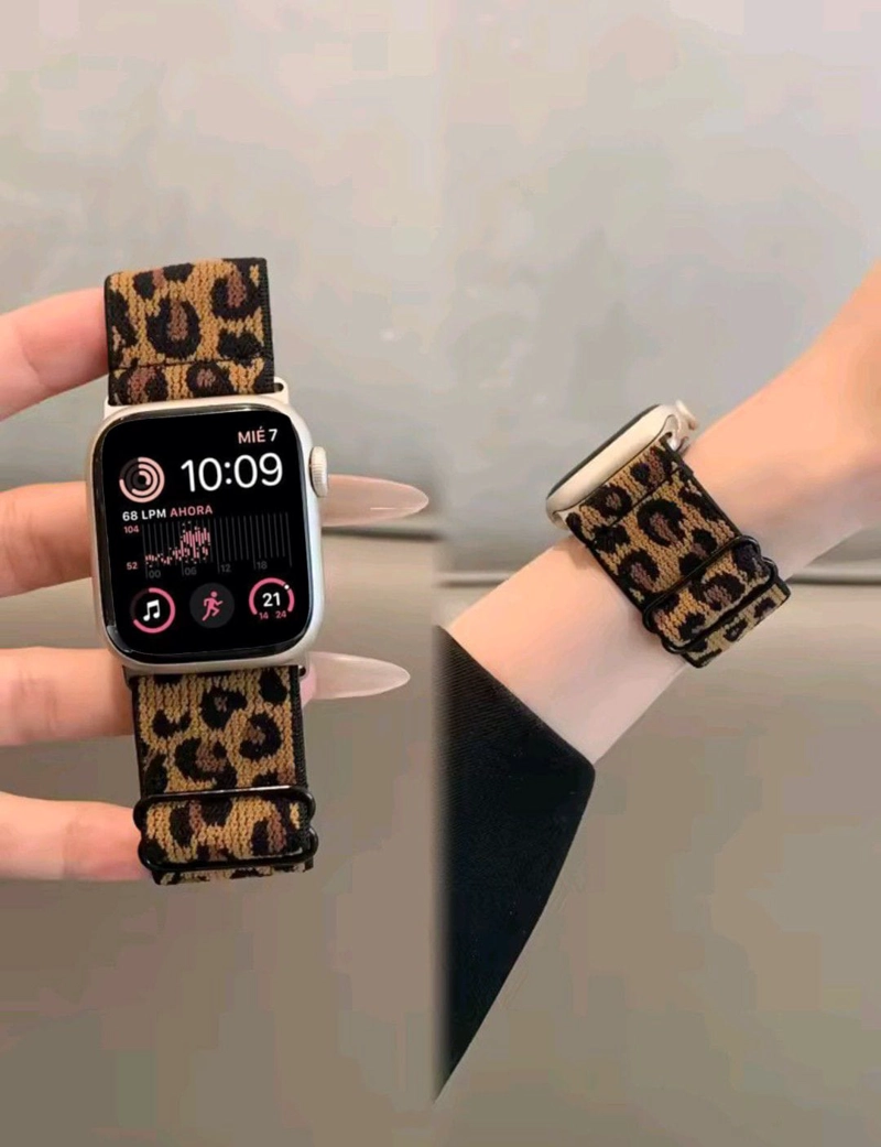 CORREA LEOPARDO CAFE ANIMALPRINT APPLE WATCH 38-41MM SE1-SE8 - 2